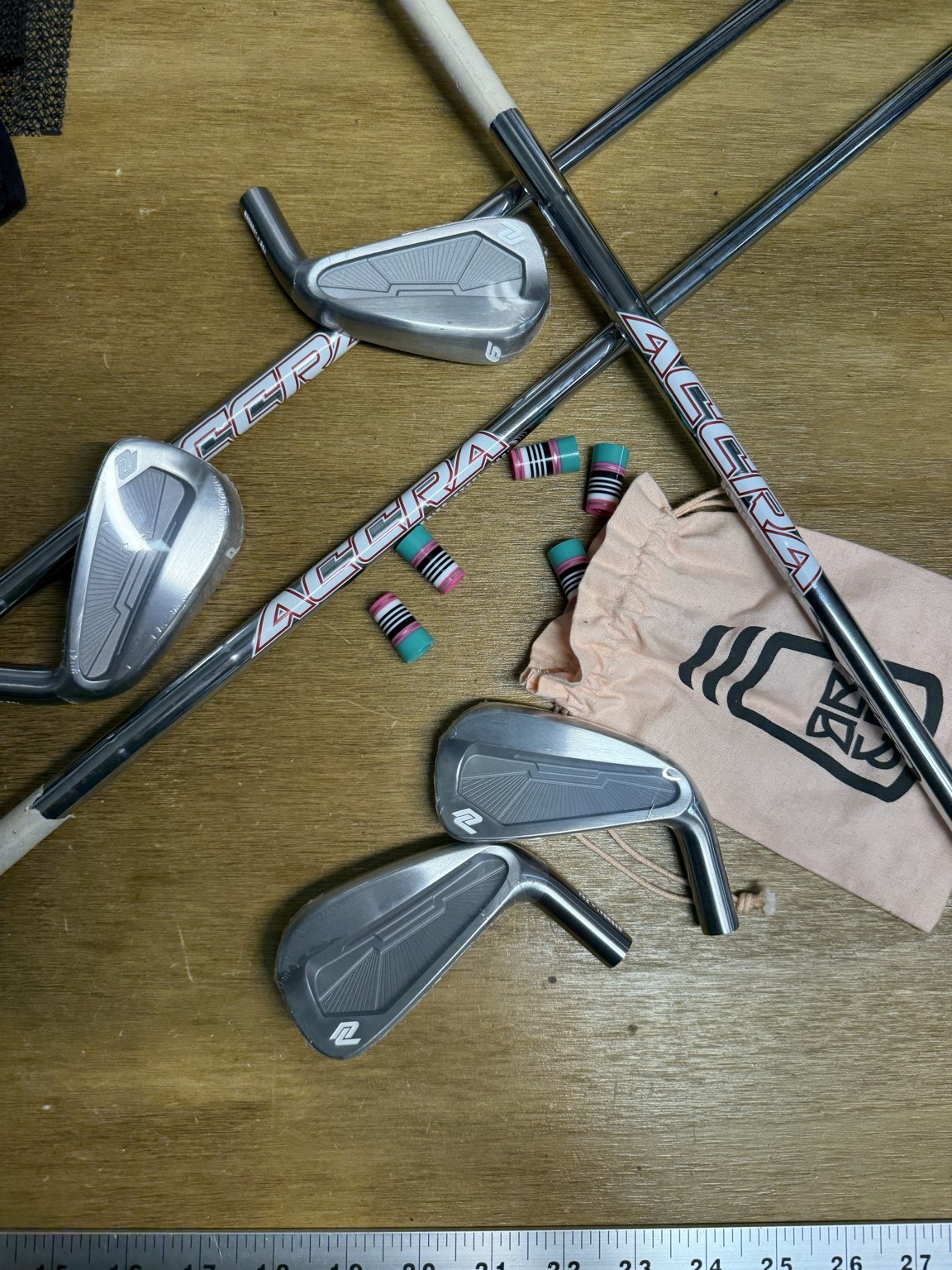 Custom iron builds with colored ferrules