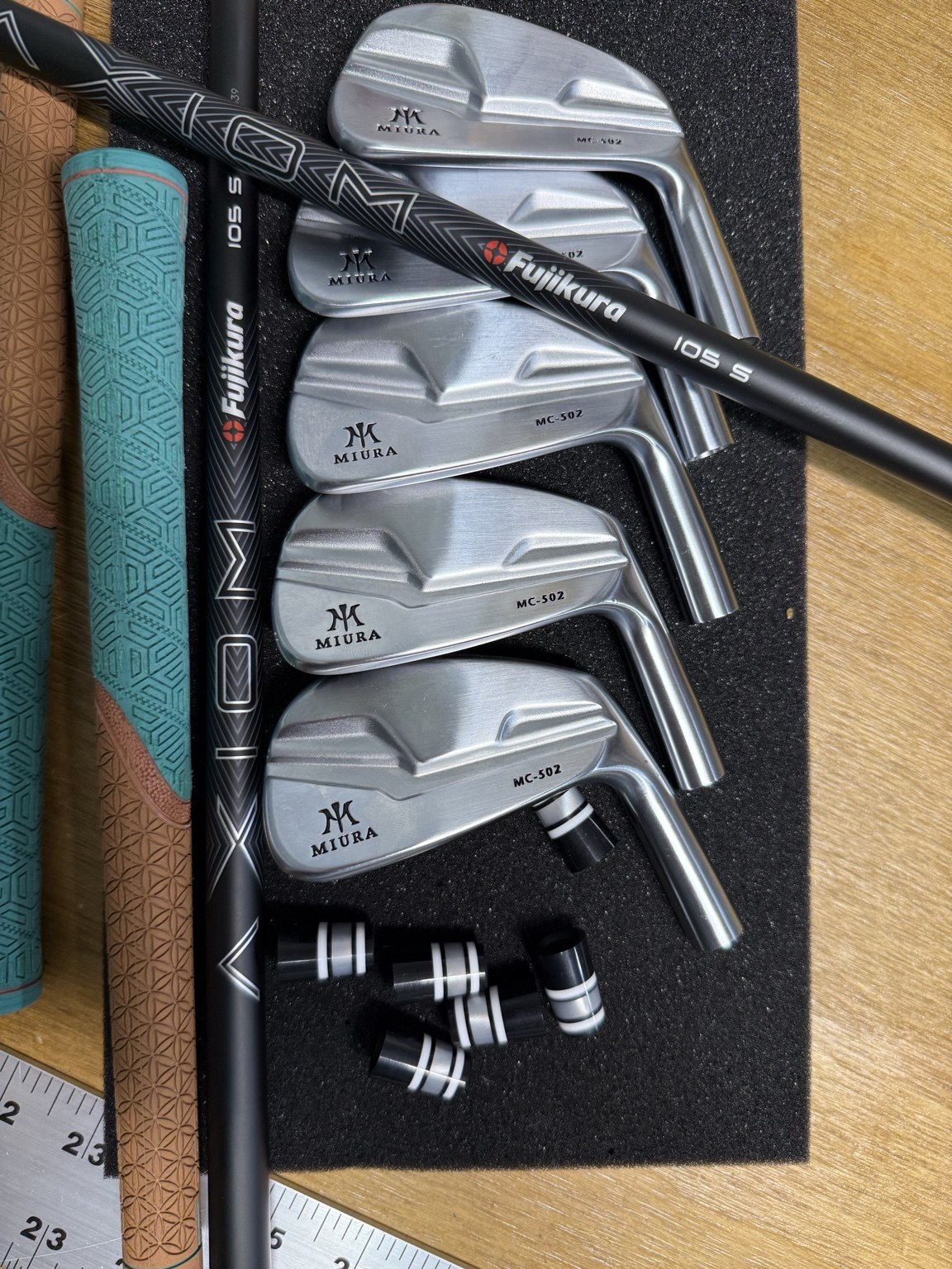 Custom golf club components and premium shaft options